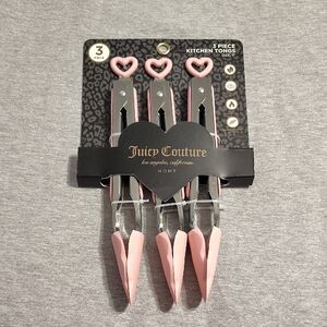 Juicy Couture Pink Kitchen Tongs Set